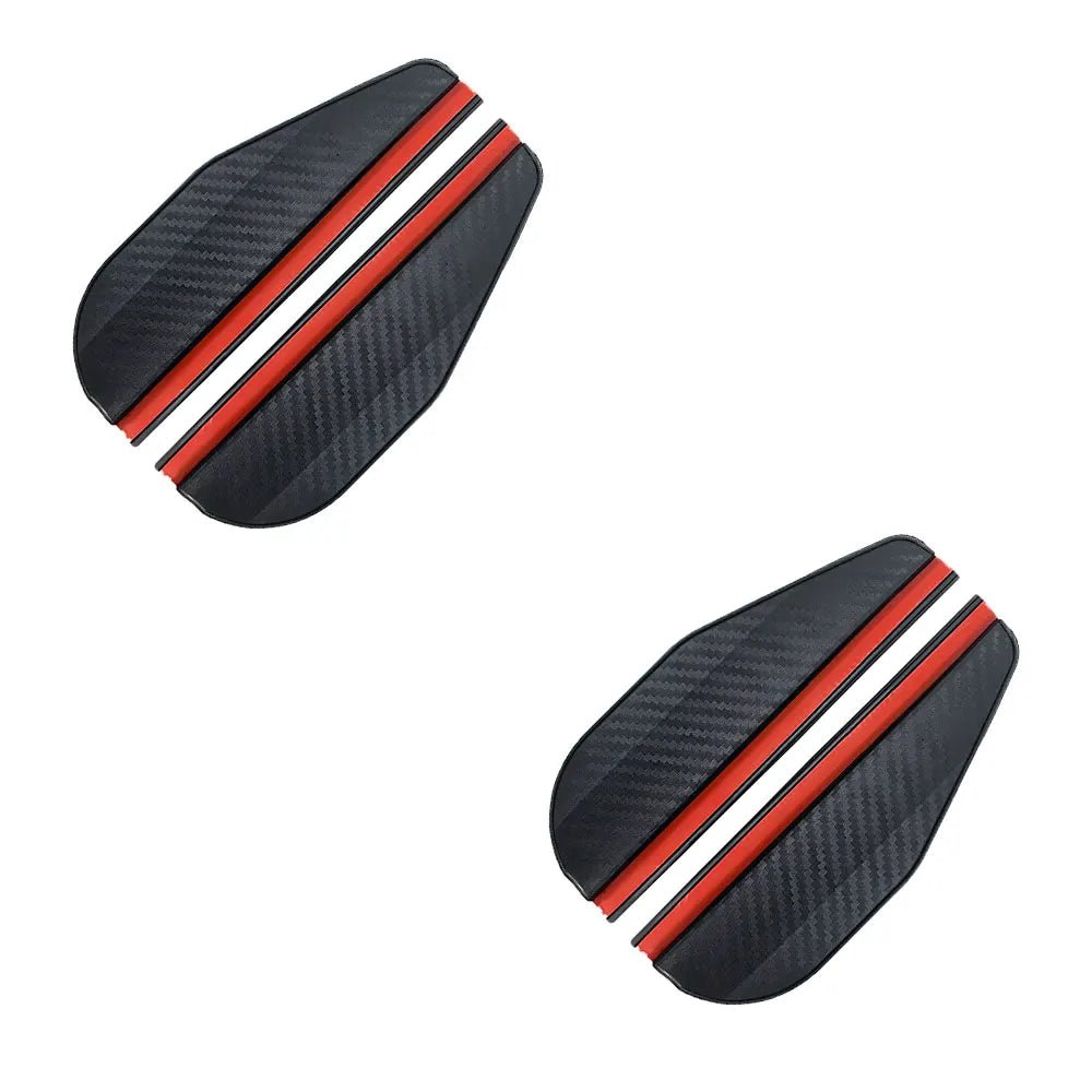 2PCS Car Rearview Mirror Rain Eyebrow Carbon Fiber Sun Visor Shade Cover Protector Clear Vision for Rain Car Mirror Accessories - Zenova