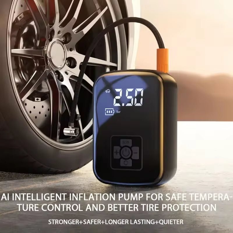 1Pc Wireless Car Air Compressor Air Pump Electric Tire Inflator Pump for Motorcycle Bicycle Boat AUTO Tyre Balls Inflatable - Zenova