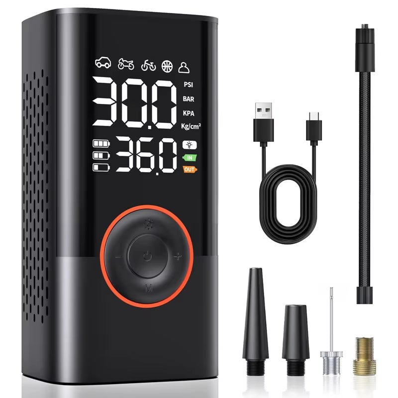 1Pc Wireless Car Air Compressor Air Pump Electric Tire Inflator Pump for Motorcycle Bicycle Boat AUTO Tyre Balls Inflatable - Zenova