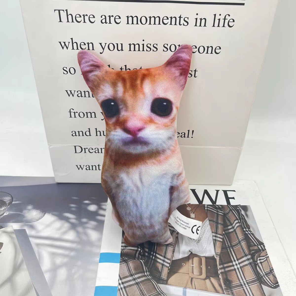 21Cm Cute El Gato Cat Plush Toys Wowwow Cat Dolls Plushies Simulation Stuffed Animals Birthday Holiday Gift Kids Collectible Toy - Zenova