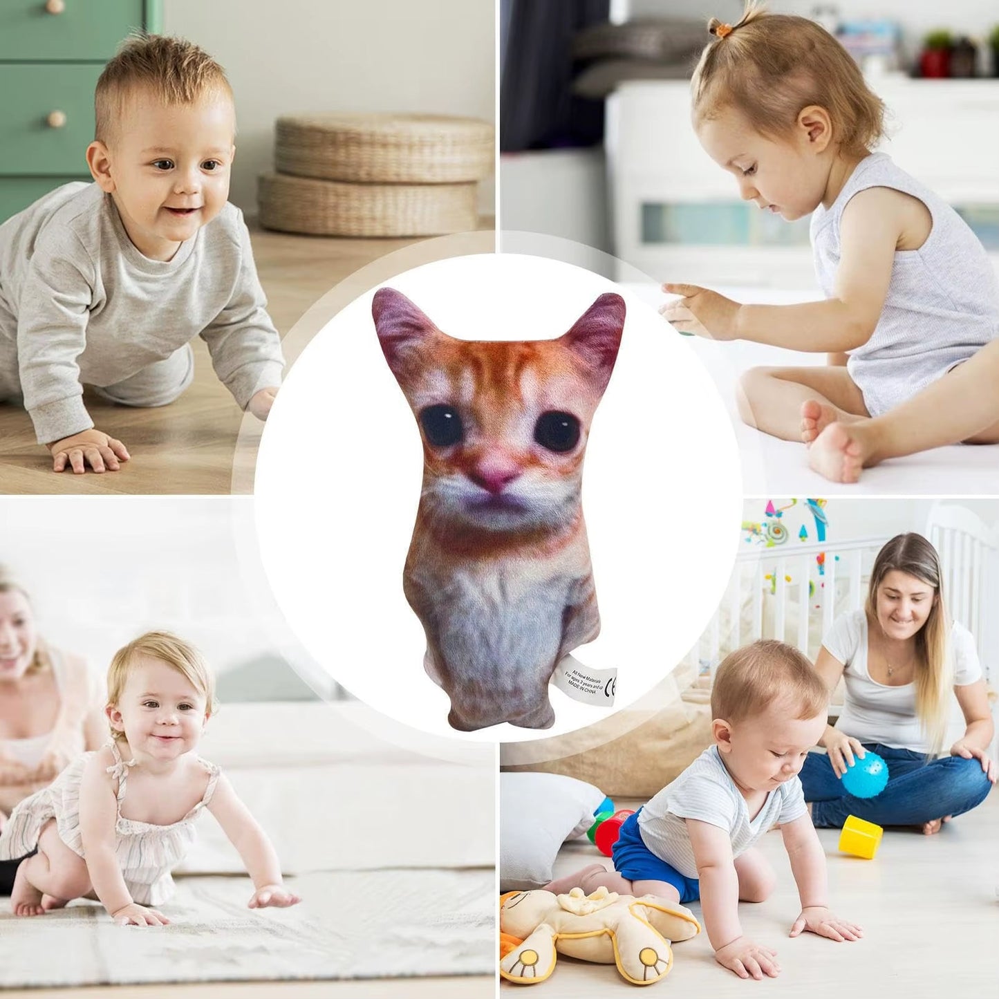 21Cm Cute El Gato Cat Plush Toys Wowwow Cat Dolls Plushies Simulation Stuffed Animals Birthday Holiday Gift Kids Collectible Toy - Zenova