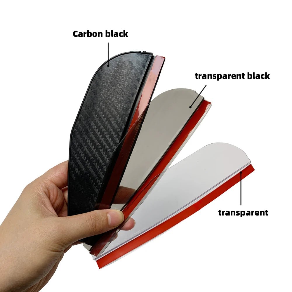 2PCS Car Rearview Mirror Rain Eyebrow Carbon Fiber Sun Visor Shade Cover Protector Clear Vision for Rain Car Mirror Accessories - Zenova