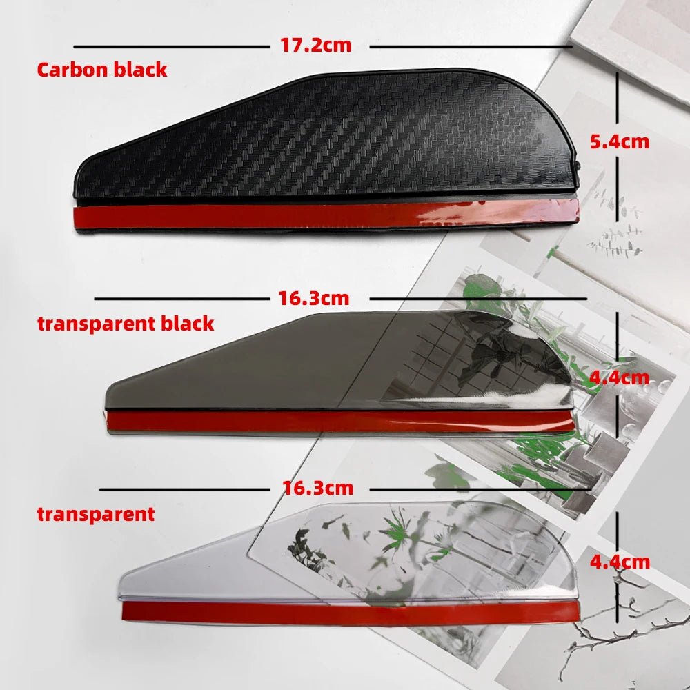 2PCS Car Rearview Mirror Rain Eyebrow Carbon Fiber Sun Visor Shade Cover Protector Clear Vision for Rain Car Mirror Accessories - Zenova