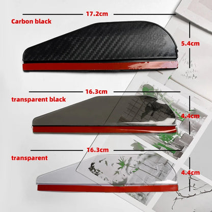 2PCS Car Rearview Mirror Rain Eyebrow Carbon Fiber Sun Visor Shade Cover Protector Clear Vision for Rain Car Mirror Accessories - Zenova