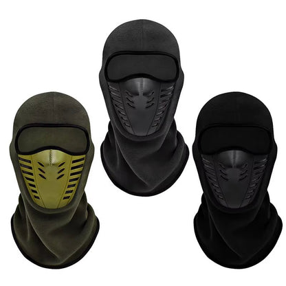 Motorcycle Mask Fleece Thermal Face Mask Keep Warm Moto Riding Balaclava Motorbike Biker Winter Windproof Ski Mask Men Women - Zenova
