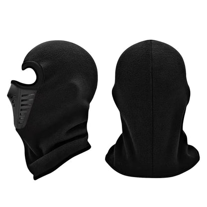 Motorcycle Mask Fleece Thermal Face Mask Keep Warm Moto Riding Balaclava Motorbike Biker Winter Windproof Ski Mask Men Women - Zenova
