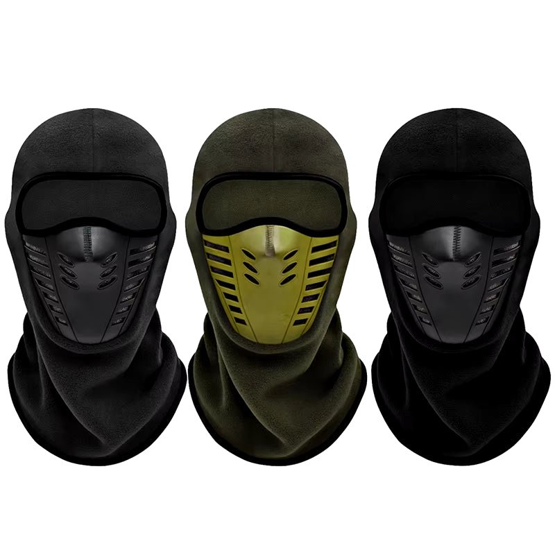 Motorcycle Mask Fleece Thermal Face Mask Keep Warm Moto Riding Balaclava Motorbike Biker Winter Windproof Ski Mask Men Women - Zenova