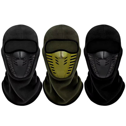 Motorcycle Mask Fleece Thermal Face Mask Keep Warm Moto Riding Balaclava Motorbike Biker Winter Windproof Ski Mask Men Women - Zenova