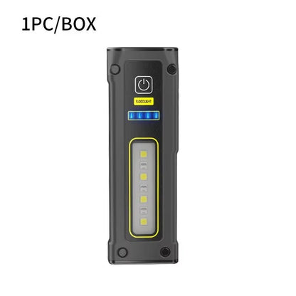 NEW Design Super Bright LED Source Work Lamp with Magnet Alarm SOS Key Chain Power Bank Waterproof Emergency Flashlight - Zenova