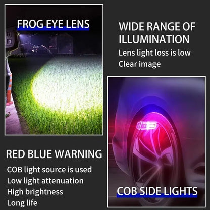 NEW Design Super Bright LED Source Work Lamp with Magnet Alarm SOS Key Chain Power Bank Waterproof Emergency Flashlight - Zenova