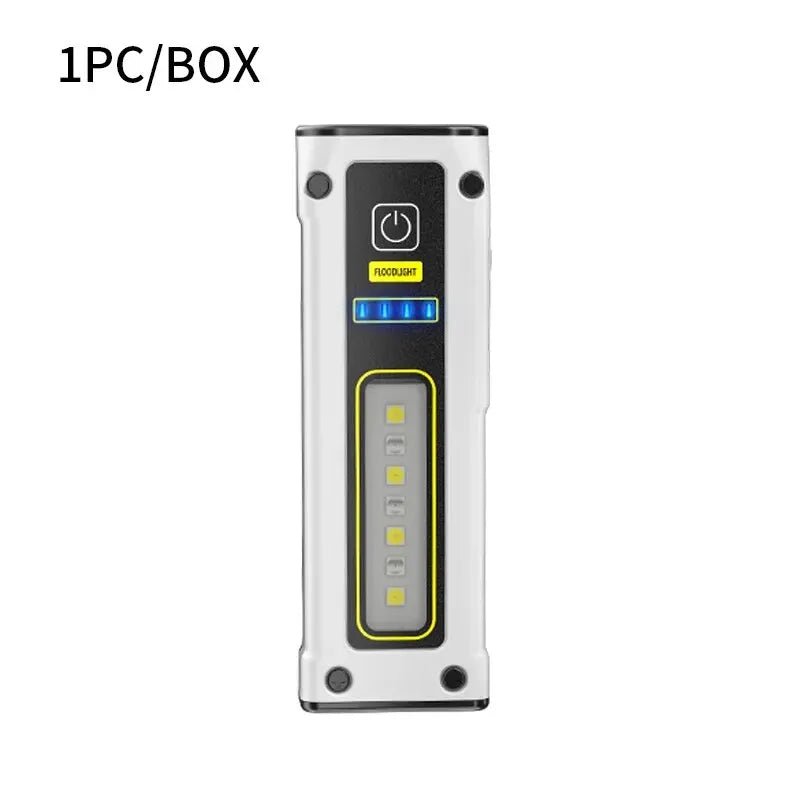 NEW Design Super Bright LED Source Work Lamp with Magnet Alarm SOS Key Chain Power Bank Waterproof Emergency Flashlight - Zenova