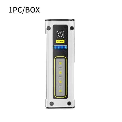 NEW Design Super Bright LED Source Work Lamp with Magnet Alarm SOS Key Chain Power Bank Waterproof Emergency Flashlight - Zenova
