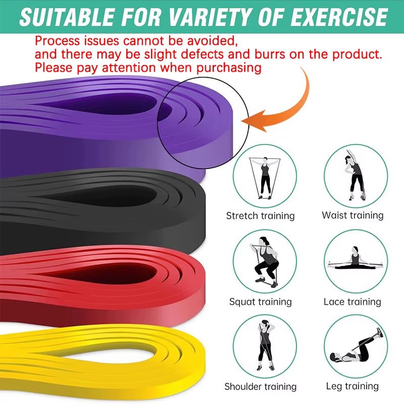 Resistance Band Set Pull up Assistance Bands Stretch Band Resistance Heavy Workout Exercise for Physical Therapy Home Workouts - Zenova