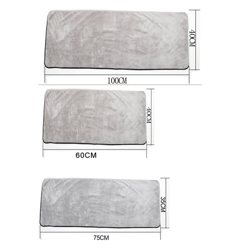 SEAMETAL Microfiber Car Washing Towel Ultra - Soft Car Cleaning Towels High Absorbent Drying Cloth Wash Towel for Car Detailing - Zenova