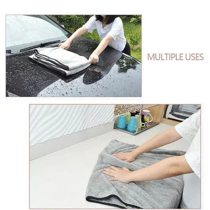 SEAMETAL Microfiber Car Washing Towel Ultra - Soft Car Cleaning Towels High Absorbent Drying Cloth Wash Towel for Car Detailing - Zenova